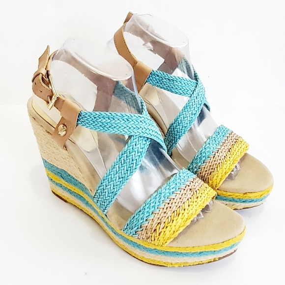 Ivanka Trump Shoes - Ivanka Trump Ittallly Cross Straps Wedge Sandals